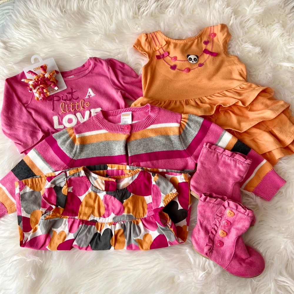 Gymboree “Panda Academy” 6 Piece Set 12-18M